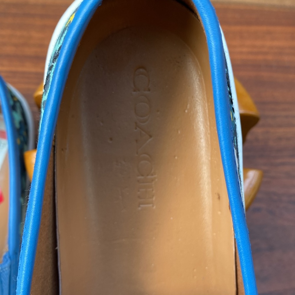 Coach Blue Floral Slip-On Sneakers - Picture 7 of 14